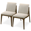 NOUR CREAM FABRIC DINING CHAIR (SET OF 2)