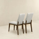 INES WHITE BOUCLE DINING CHAIR (SET OF 2)