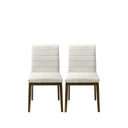 INES WHITE BOUCLE DINING CHAIR (SET OF 2)