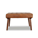 MOZA TAN GENUINE LEATHER OTTOMAN