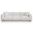 KELY  100'' CREAM BOUCLE UPHOLSTERED SOFA