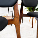 KELSEY  BLACK LEATHER DINING CHAIR (SET OF 2)
