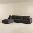CONCETTA 121" DARK-GRAY FABRIC MODULAR SOFA