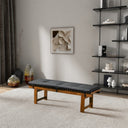 LISA 59" BLACK PU LEATHER BENCH