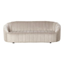 Beige sofa on a white background