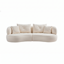 MOSS 110" OFF-WHITE FABRIC SOFA