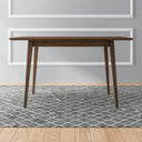 MARY MODERN STYLE SOLID WOOD RECTANGULAR DINING KITCHEN TABLE 47"