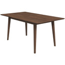 MARY MODERN STYLE SOLID WOOD RECTANGULAR DINING KITCHEN TABLE 63"