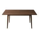 MARY MODERN STYLE SOLID WOOD RECTANGULAR DINING KITCHEN TABLE 63"
