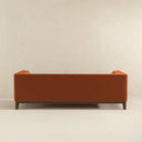 MIA 90" MCM ORANGE VELVET SOFA