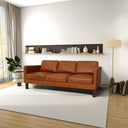 MAY 83" MCM COGNAC LEATHER SOFA