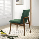 MONZA DARK GREEN VELVET DINING CHAIR (SET OF 2)