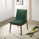MONZA DARK GREEN VELVET DINING CHAIR (SET OF 2)