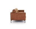 Brown sofa on a white background