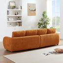 PINA 115" ORANGE BOUCLE SOFA