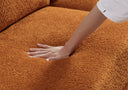 PINA 115" ORANGE BOUCLE SOFA