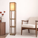 Floor lamp in a small living room display