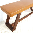 MADDY 47" TAN LEATHER BENCH