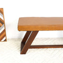 MADDY 47" TAN LEATHER BENCH