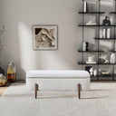 SANA 48" IVORY BOUCLE BENCH