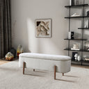 SANA 48" IVORY BOUCLE BENCH