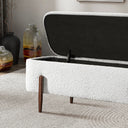 SANA 48" IVORY BOUCLE BENCH