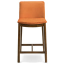 SHANNON COUNTER CHAIR IN BURNT ORANGE VELVET