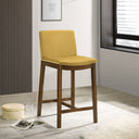 SHANNON COUNTER CHAIR IN DARK YELLOW VELVET