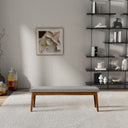 WANDA 56" ASH-GREY FABRIC BENCH