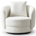 DINA BEIGE BOUCLE SWIVEL CHAIR