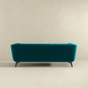 ADELE 85" TEAL VELVET SOFA