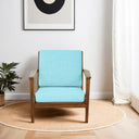 CELIA SKY-BLUE LINEN ACCENT CHAIR