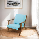 CELIA SKY-BLUE LINEN ACCENT CHAIR