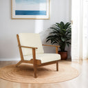 CELIA CREAM LINEN ACCENT CHAIR