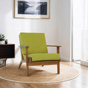 CELIA PISTACHIO-GREEN LINEN ACCENT CHAIR