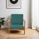 CELIA TEAL LINEN ACCENT CHAIR