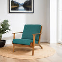 CELIA TEAL LINEN ACCENT CHAIR