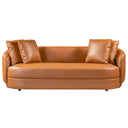 DINA 85" MODERN COGNAC LEATHER SOFA