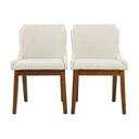 ELLIS DINING CHAIR SET OF 2 - BEIGE FABRIC