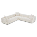 KENDALL 120" IVORY BOUCLE CORNER SOFA