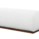 KENZY 47" IVORY BOUCLE BENCH