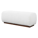 KENZY 47" IVORY BOUCLE BENCH