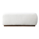 KENZY 47" IVORY BOUCLE BENCH
