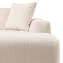 MELISSA 149" CREAM CORDUROY U-SHAPE SECTIONAL SOFA