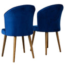 PARSONS NAVY BLUE VELVET DINING CHAIR (SET OF 2)