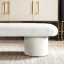 RANA 56" IVORY BOUCLE BENCH