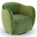 ROSA GREEN VELVET SWIVEL CHAIR
