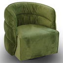 WANIA GREEN VELVET SWIVEL CHAIR