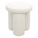 WESLEY IVORY BOUCLE BAR STOOL