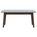 CLEO 47" GREY FABRIC BENCH